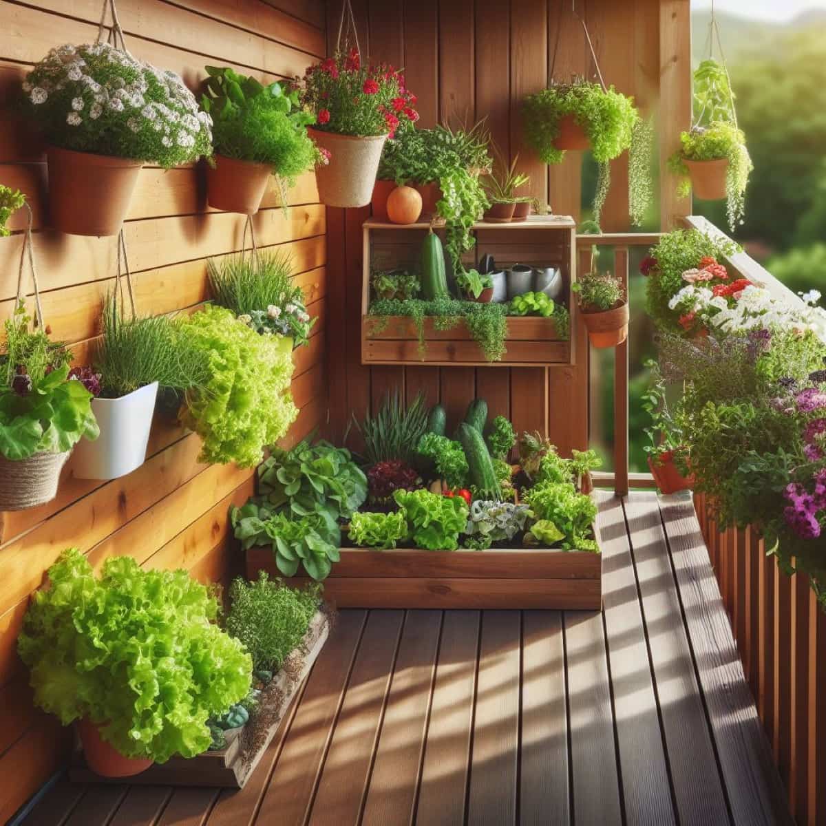 Creative Ideas for Small Balcony Vegetable Gardens