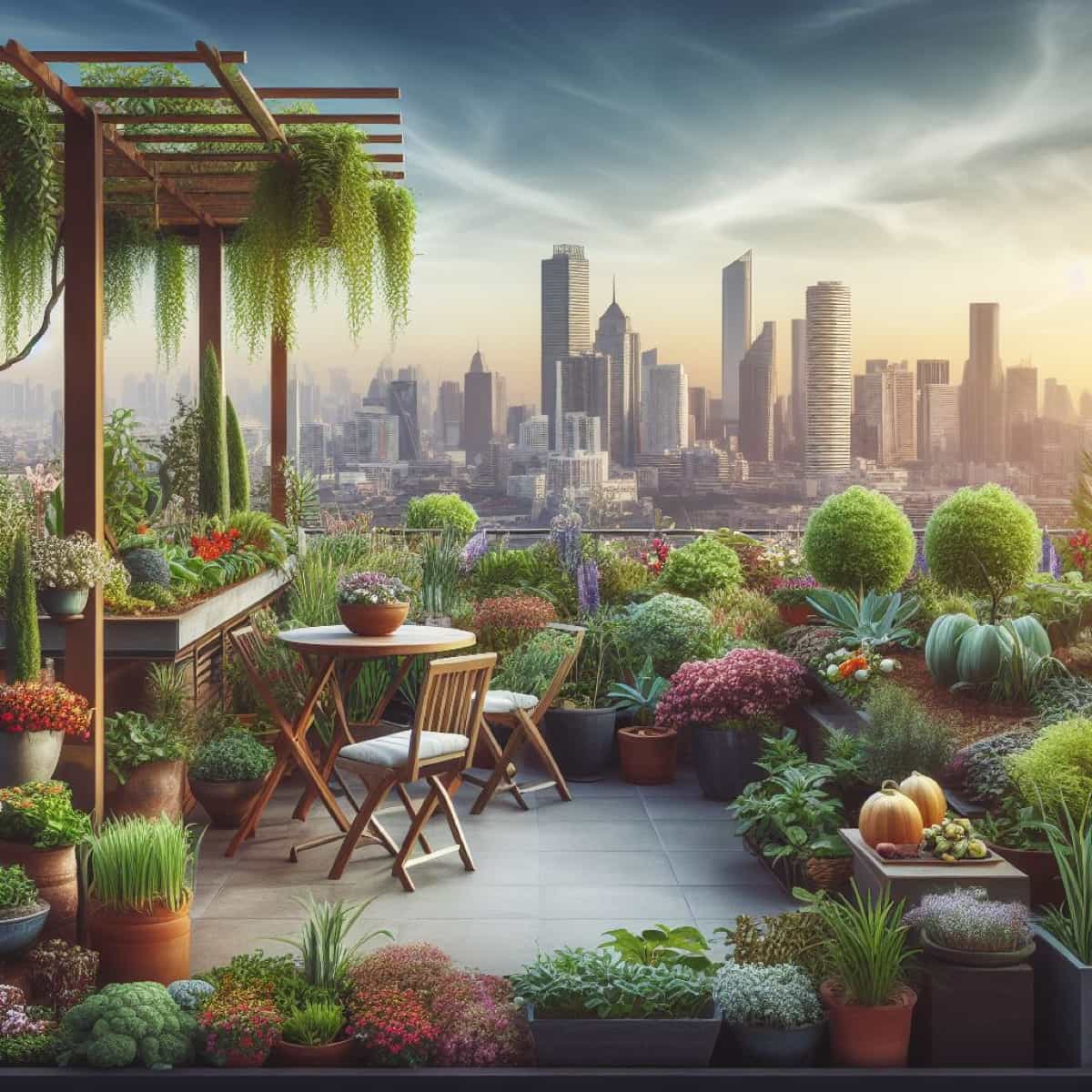 Terrace Gardening Layout