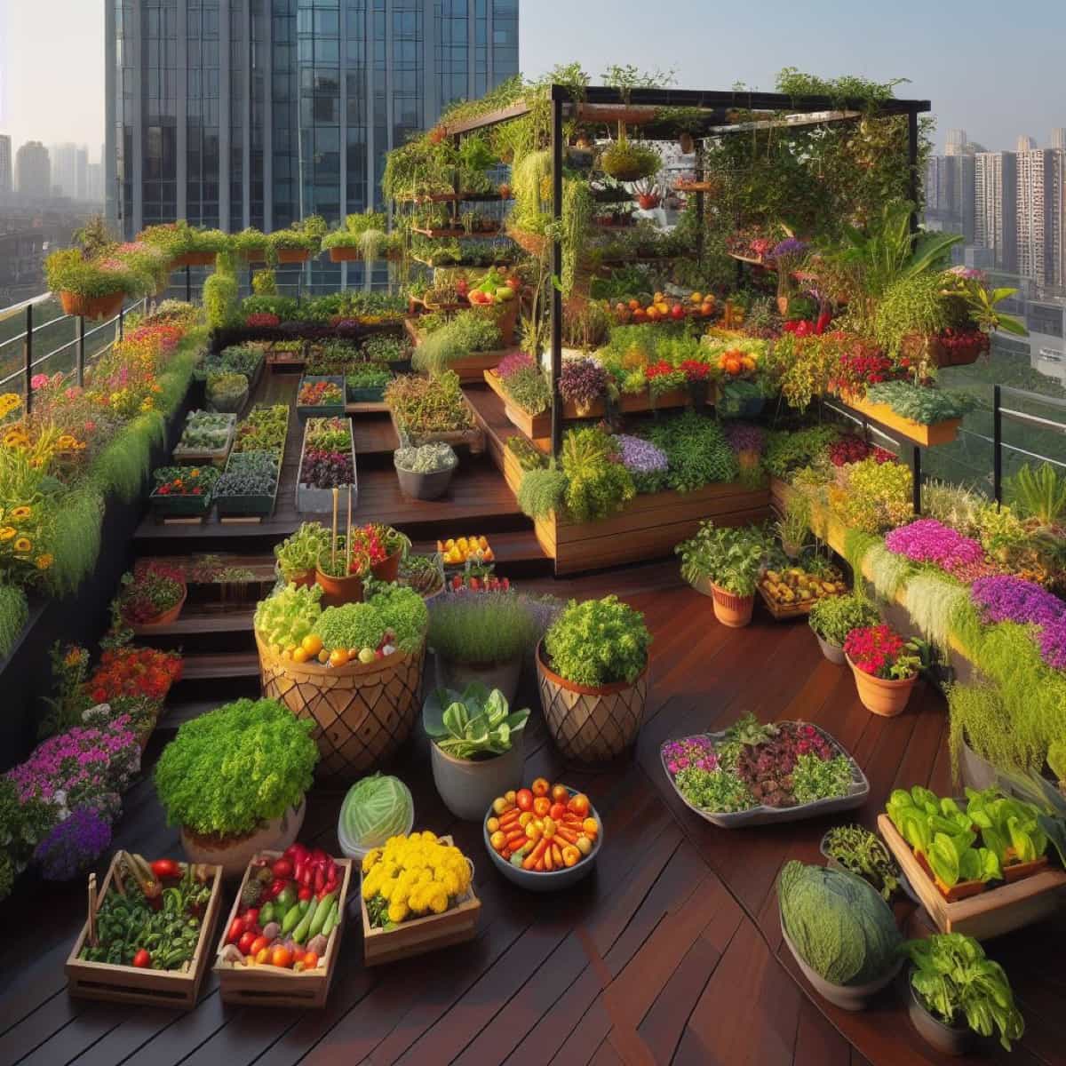 Beautiful Terrace Garden